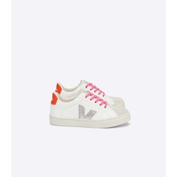 Zapatillas Veja ESPLAR LACES CHROMEFREE Niños White/Silver/Orange | España 833SGL